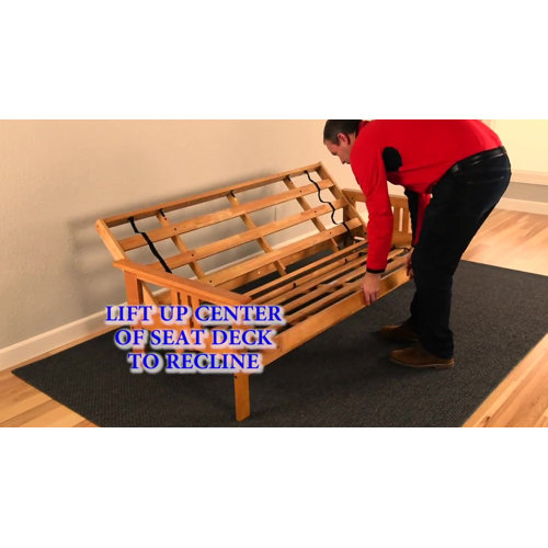 Lark Manor Nevil Queen 86'' Wide Futon And Mattress with Storage